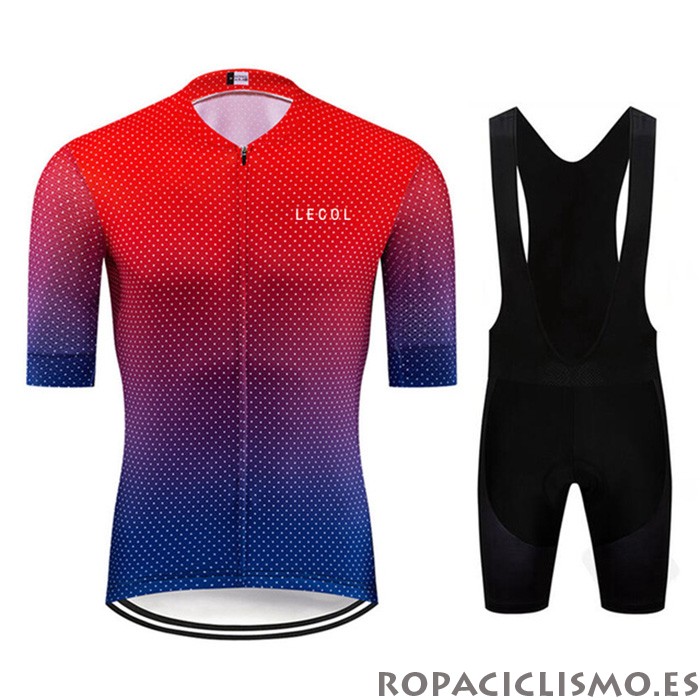 2020 Maillot Le Col Tirantes Mangas Cortas Apagado Rojo